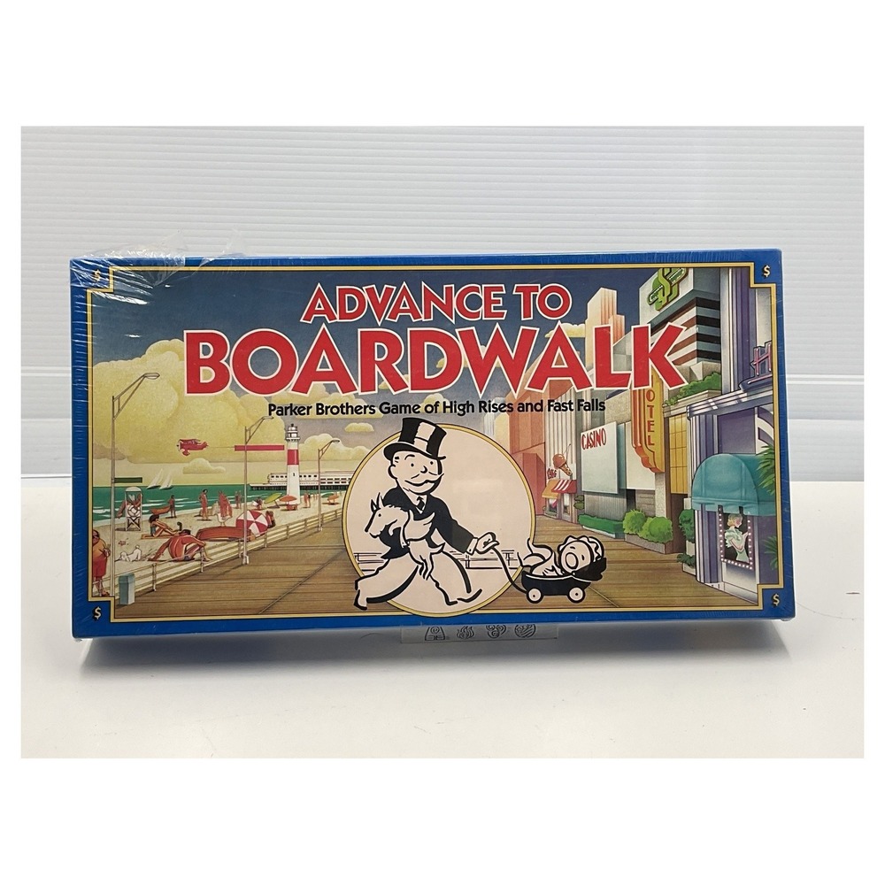 Vintage Parker‎ Brothers Advance to Boardwalk Game 1985 Sealed